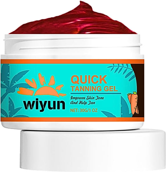 Tanning Gel, Tanning Moisturiser, Self-Tanning Body Cream, Facial Hydrating Tanning Sun Cream, Tanning Lotion, Natural Fast Tanning Tanning Cream, Outdoor&Indoor Tanning Accelerator